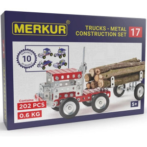Merkur - Stavebnice M17 Kamióny - 10 modelů, 202 dílků