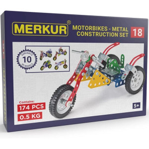 Merkur - Stavebnice M18 Motocykly - 10 modelů, 174 dílků