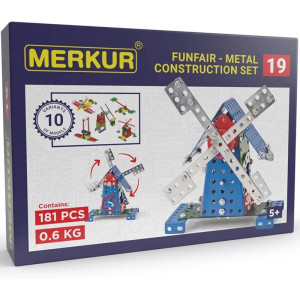 Merkur - Stavebnice M19 Mlýn - 10 modelů, 181 dílků