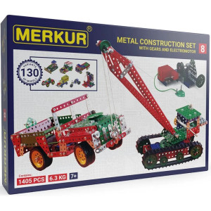 Merkur - Stavebnice M8 - 130 modelů, 1405 dílků