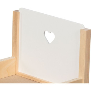 Postýlka pro panenky - Srdíčkové snění dřevěná (Goki)