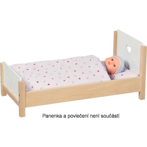 Postýlka pro panenky - Srdíčkové snění dřevěná (Goki)