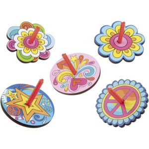 Drobné hračky - Káča dřevěná, Power Flower, 1ks (Goki)