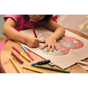 Malování na textil - Taška bavlněná, Srdce (Goki)