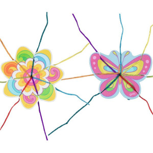 Štrykovačka - Pletací květina - motýlek, 1ks (Goki)