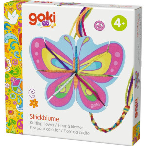 Štrykovačka - Pletací květina - motýlek, 1ks (Goki)