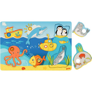 Puzzle odkrývací - Na moři, 7ks (Goki)