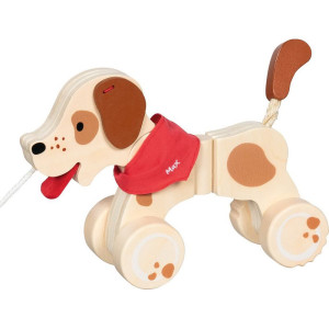 Tahací hračka - Pejsek Max dřevěný (Goki)