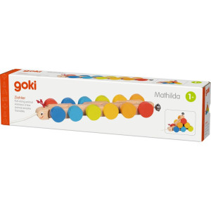 Tahací hračka - Housenka Matylda s rolničkou (Goki)