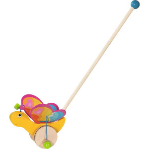 Jezdík na tyči - Motýl Labelle dřevěný (Goki)
