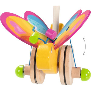 Jezdík na tyči - Motýl Labelle dřevěný (Goki)