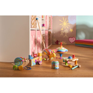 Jezdík na tyči - Motýl Labelle dřevěný (Goki)