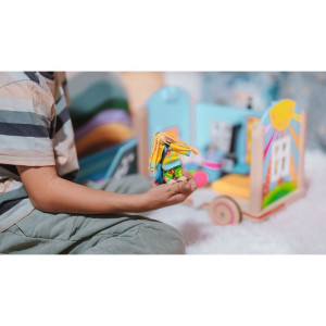 Panenky do domečku - Hippies rodina, 4ks (Goki)