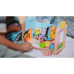 Panenky do domečku - Hippies rodina, 4ks (Goki)