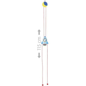 Šplhající hračka - Raketa s myškou dřevěná (Goki)