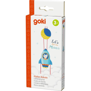 Šplhající hračka - Raketa s myškou dřevěná (Goki)