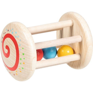 Chrastítko - Hračka do ruky, Váleček duha (Goki)