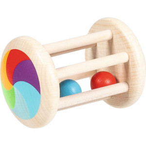 Chrastítko - Hračka do ruky, Váleček duha (Goki)