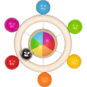 Chrastítko - Kroužek do ruky, Duha s káčou (Goki)