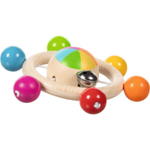 Chrastítko - Kroužek do ruky, Duha s káčou (Goki)