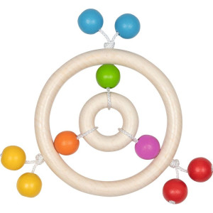 Chrastítko - Kroužek do ruky, Duha kruh v kruhu (Goki)