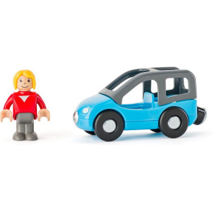 Garáž dřevěná - S výtahem, autíčky a heliportem (Woody)