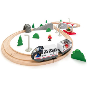 Vláčkodráha Woody - Osmička s elektrickou mašinkou, 45 dílů