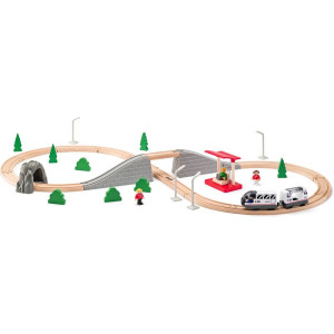 Vláčkodráha Woody - Osmička s elektrickou mašinkou, 45 dílů