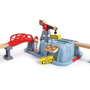 Vláčkodráha Hape - V úložném boxu, Přístaviště, 50 dílů