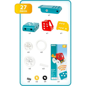 Stavebnice montážní - Builder, Sada s dálkovým ovládáním 27 dílů (Brio)