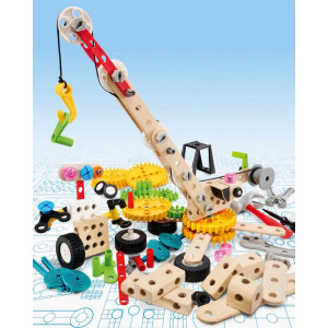 Stavebnice montážní - Builder, Sada pro kutily 201 dílů (Brio)