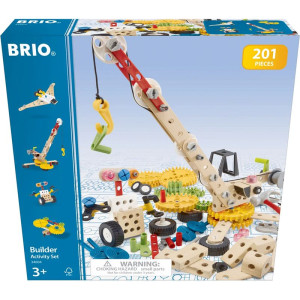 Stavebnice montážní - Builder, Sada pro kutily 201 dílů (Brio)