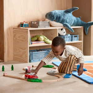 Vláčkodráha Brio - Vlaková sada s natahovacím vláčkem, 28 dílů