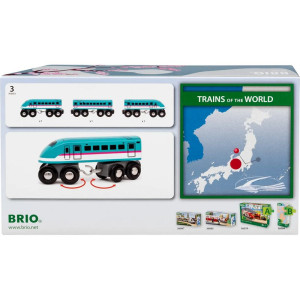 Vláčkodráha vláček - Edice světové vlaky, Schinkansen Hayabusa E5 (Brio)