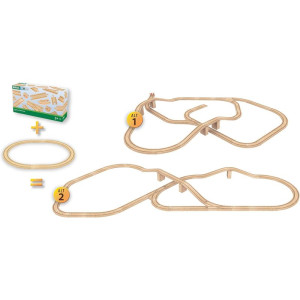 Vláčkodráha set kolejí - Velká sada, 50ks (Brio)