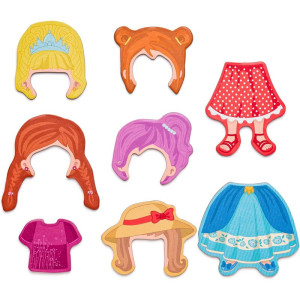 Puzzle magnetické - Kniha, Krabička módní salon (Woody)