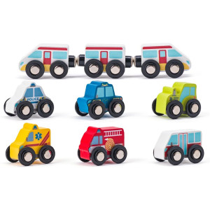 Vláčkodráha Woody - Kufřík s městem, 55 dílů