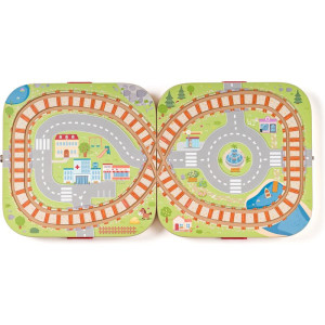 Vláčkodráha Woody - Kufřík s městem, 55 dílů