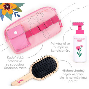 Hrací sada tématická - Kadeřnická Little Woman dřevěná (UMU)