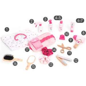 Hrací sada tématická - Kadeřnická Little Woman dřevěná (UMU)