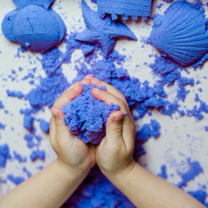 Megapísek - Kinetický písek, Přírodní v boxu, 2,5 kg