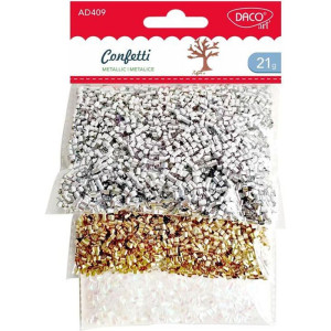 Megaslizoun - Třpytky do slizu, Sada 3 metalických konfet