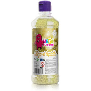 Megaslizoun - Lepidlo PVA slizové, Žluté třpytky, 500 ml