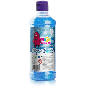 Megaslizoun - Lepidlo PVA slizové, Modré třpytky, 500 ml