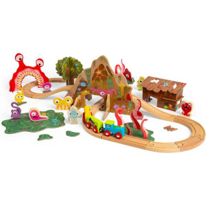 Vláčkodráha Bigjigs - Příšerky, 50 dílů