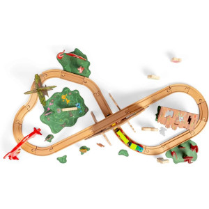 Vláčkodráha Bigjigs - Příšerky, 50 dílů