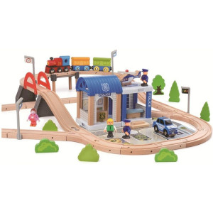 Vláčkodráha 2Kids Toys - Město, 90 dílů