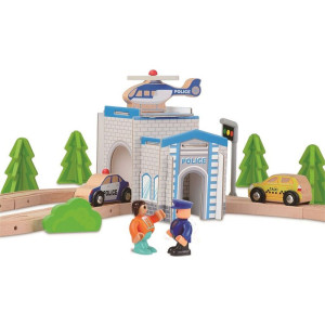 Vláčkodráha 2Kids Toys - Policie, 80 dílů