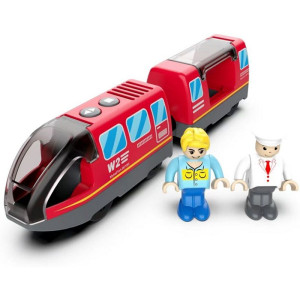 Vláčkodráha mašinka - Elektrická s pohonem, Městský vlak červený (2Kids Toys)