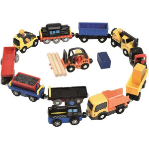 Vláčkodráha set příslušenství - Sada vozidel a vlačků (2Kids Toys)